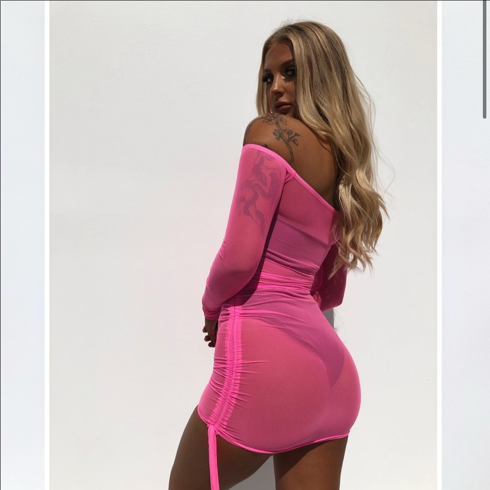 NWT 💖 pink mesh dress